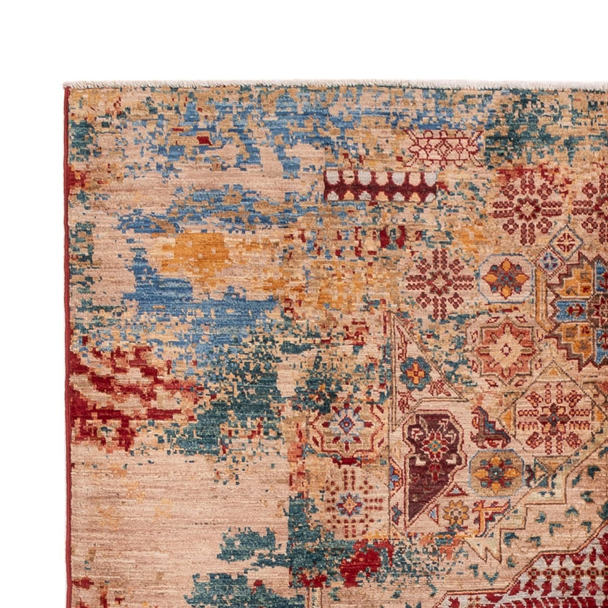 Designer Rug - 201 x 152 cm - multicolored