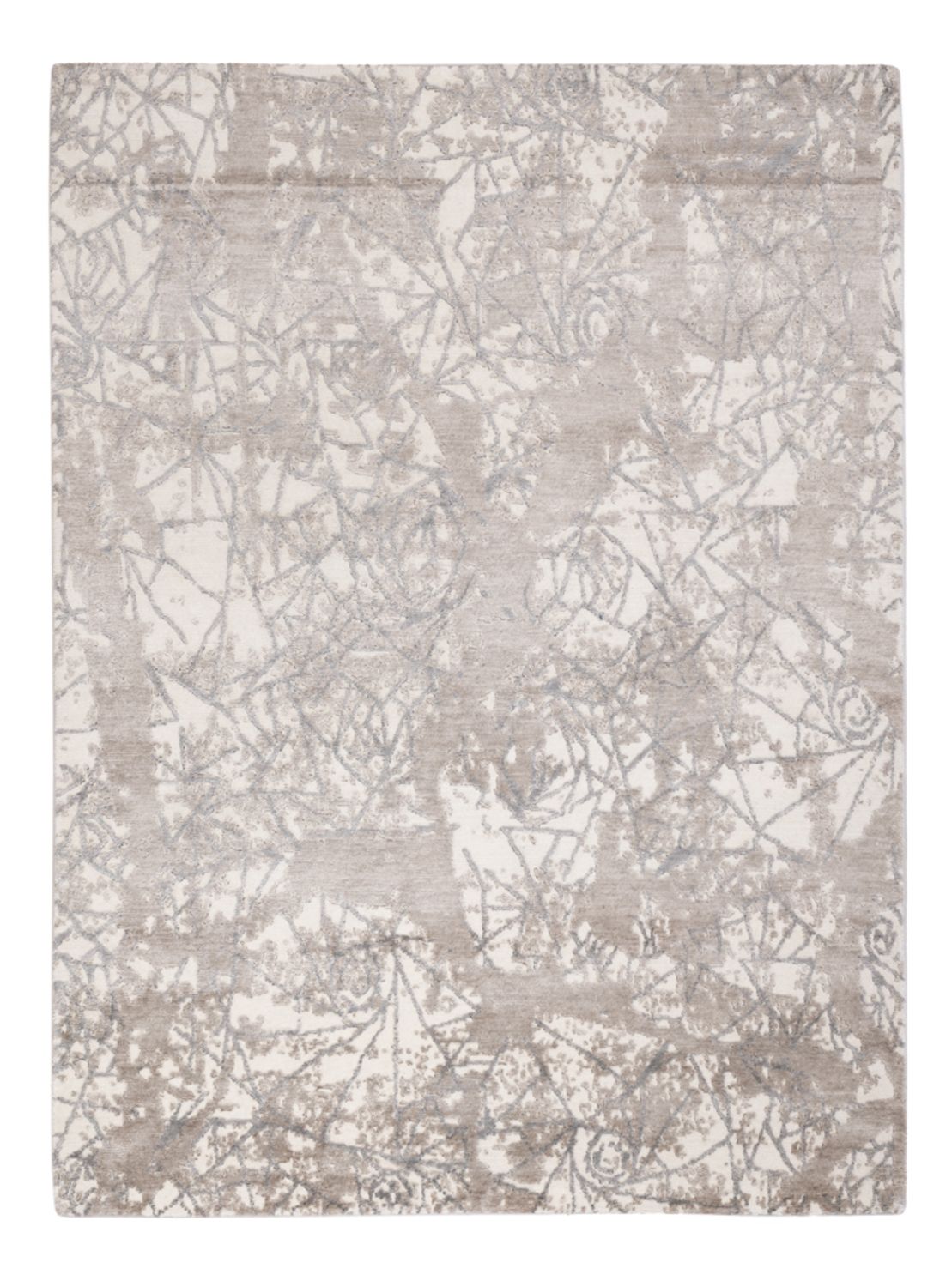 Designer Rug - 203 x 152 cm - silver