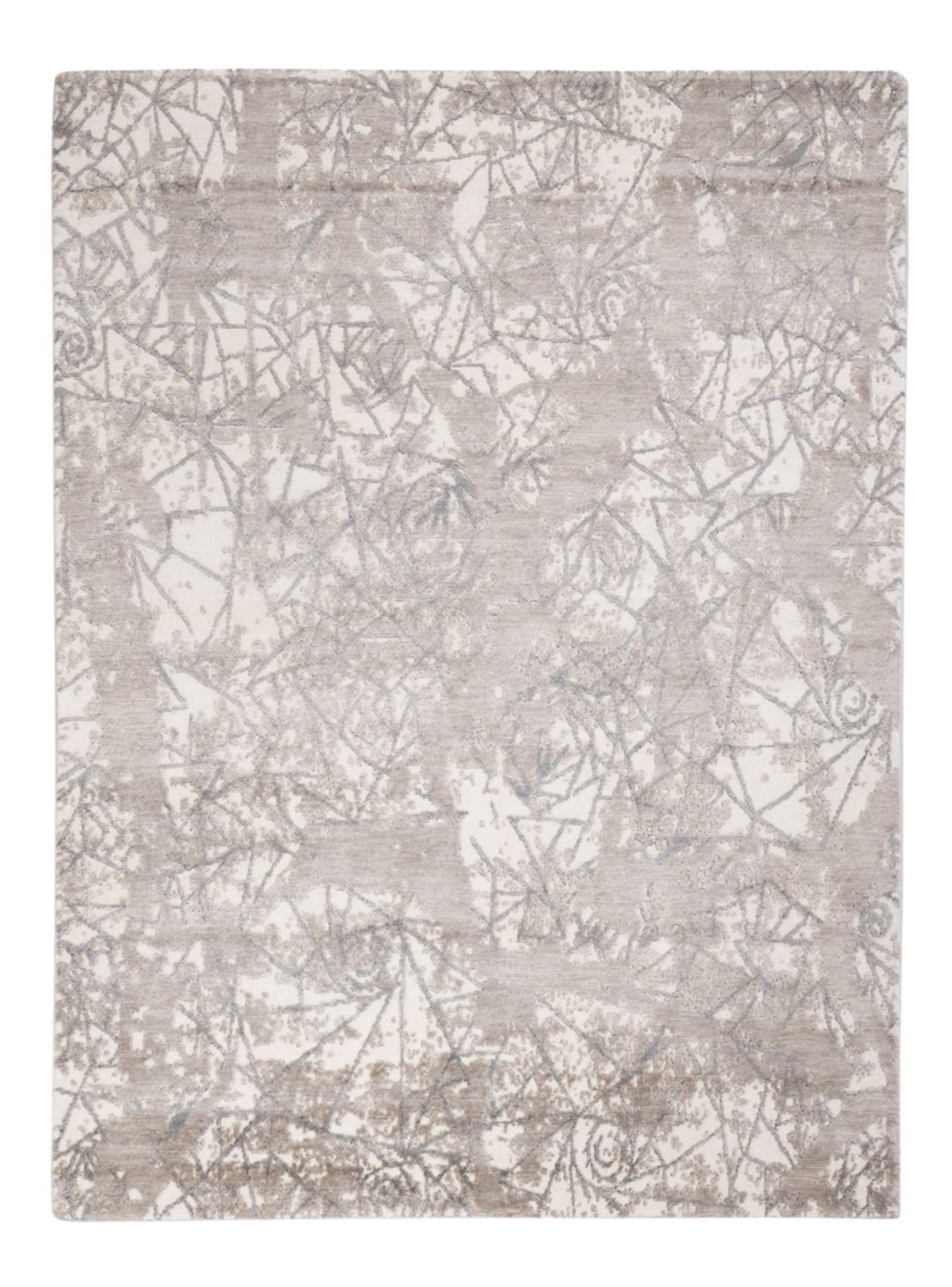 Designer Rug - 206 x 154 cm - silver