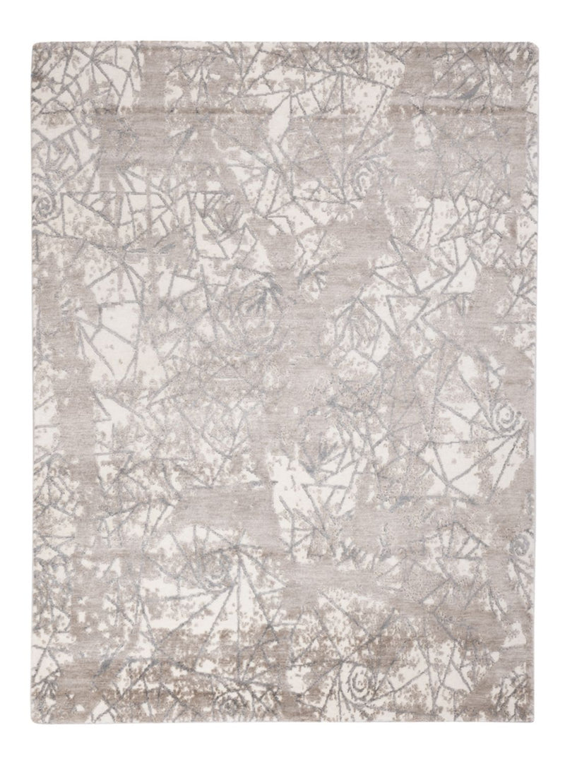 Designer Rug - 206 x 154 cm - silver