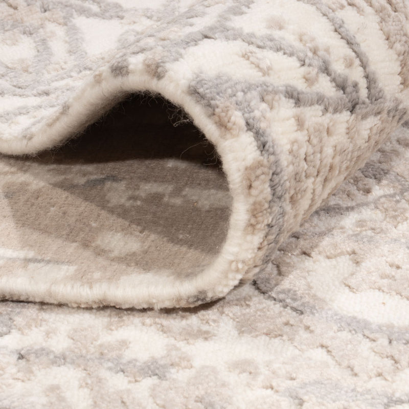 Designer Rug - 206 x 154 cm - silver