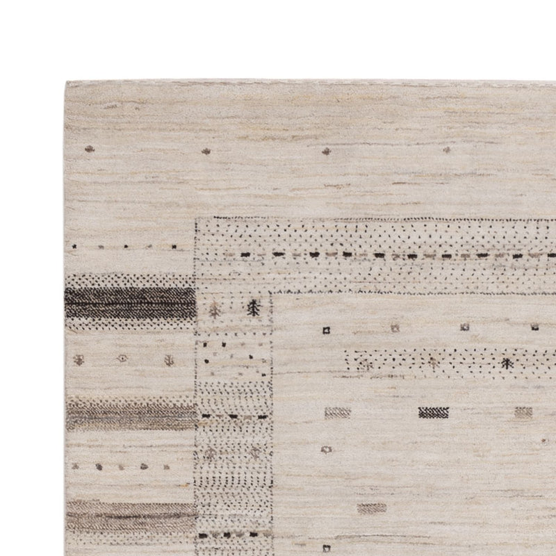 Gabbeh Rug - Loribaft Indus - 207 x 156 cm - silver