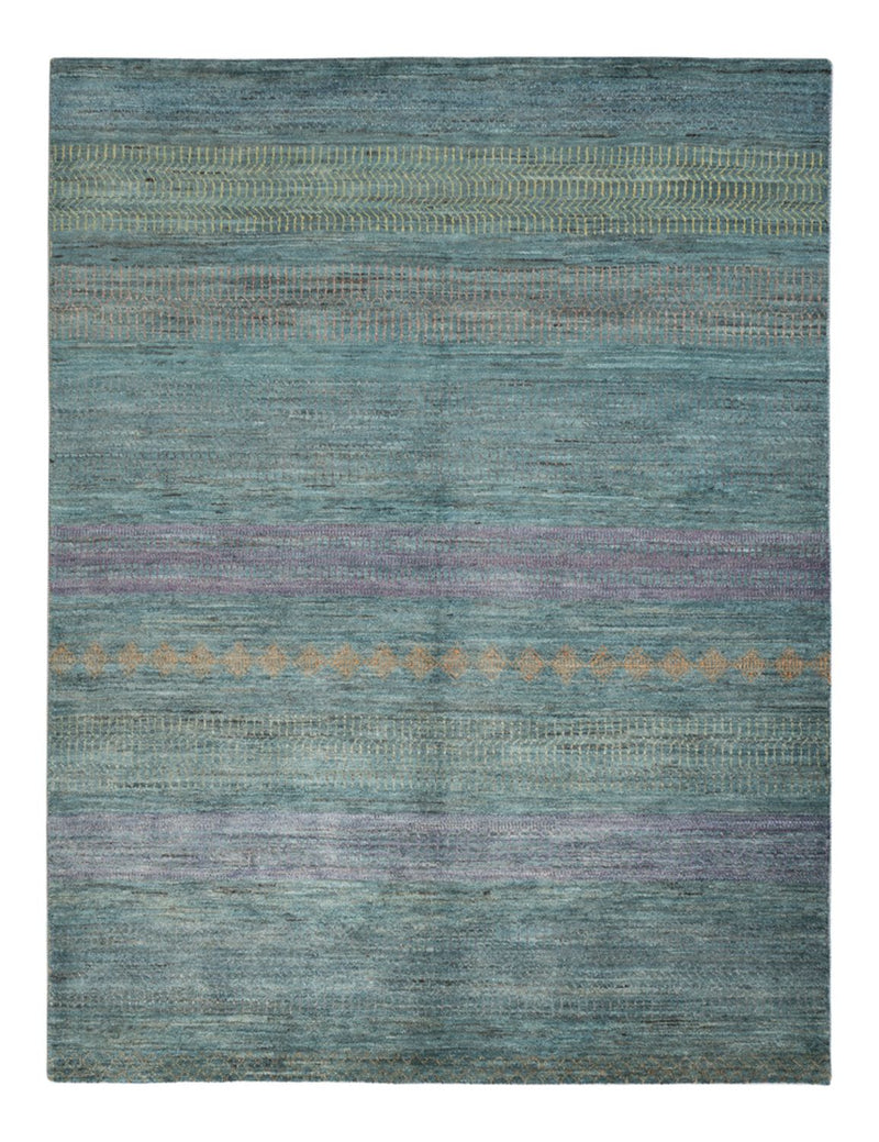 Designer Rug - 196 x 152 cm - dark green