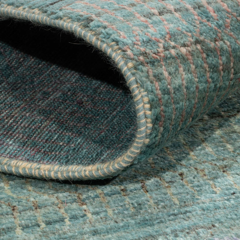 Designer Rug - 196 x 152 cm - dark green