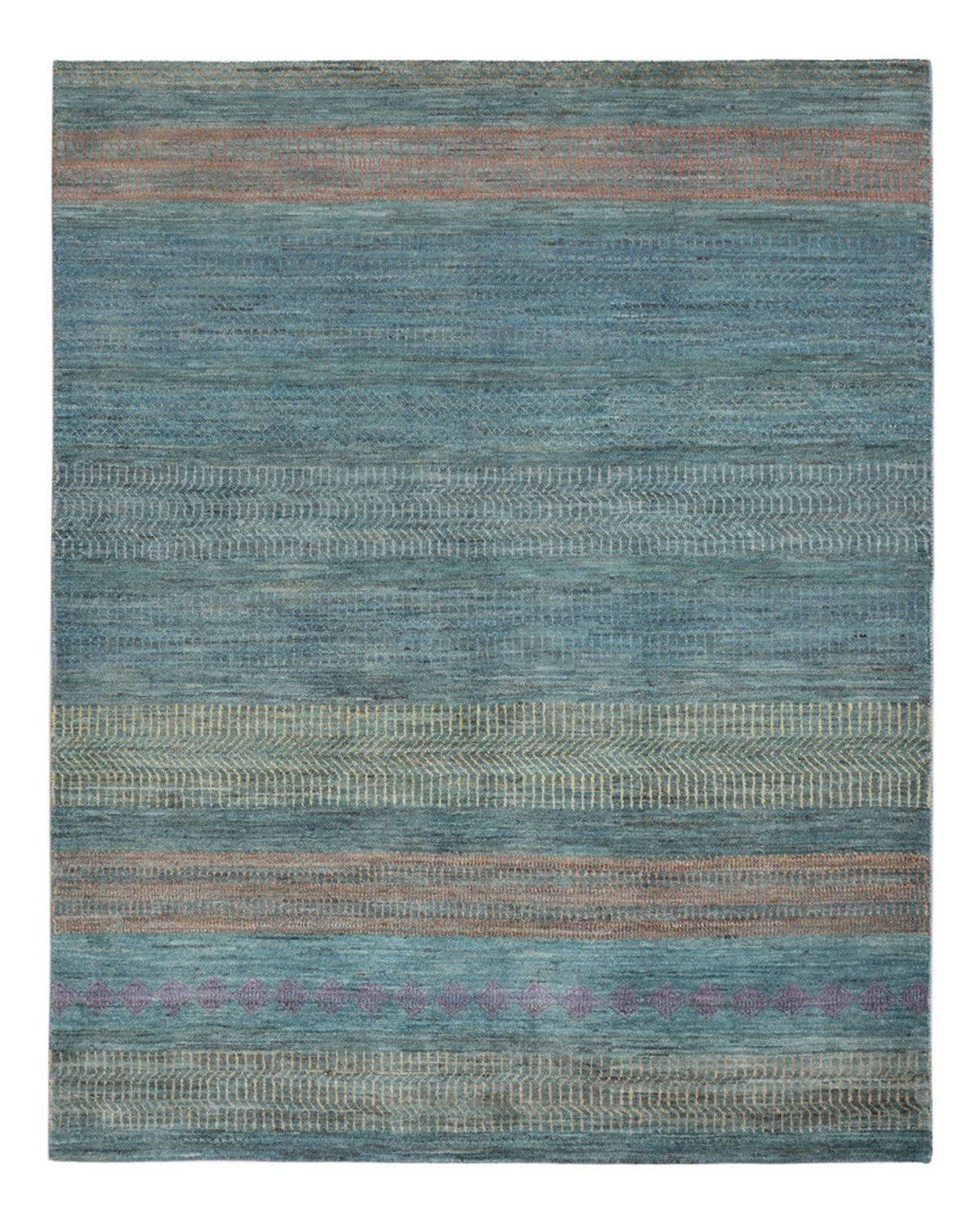 Designer Rug - 195 x 154 cm - dark green