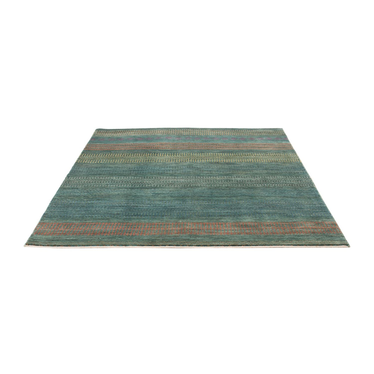 Designer Rug - 195 x 154 cm - dark green