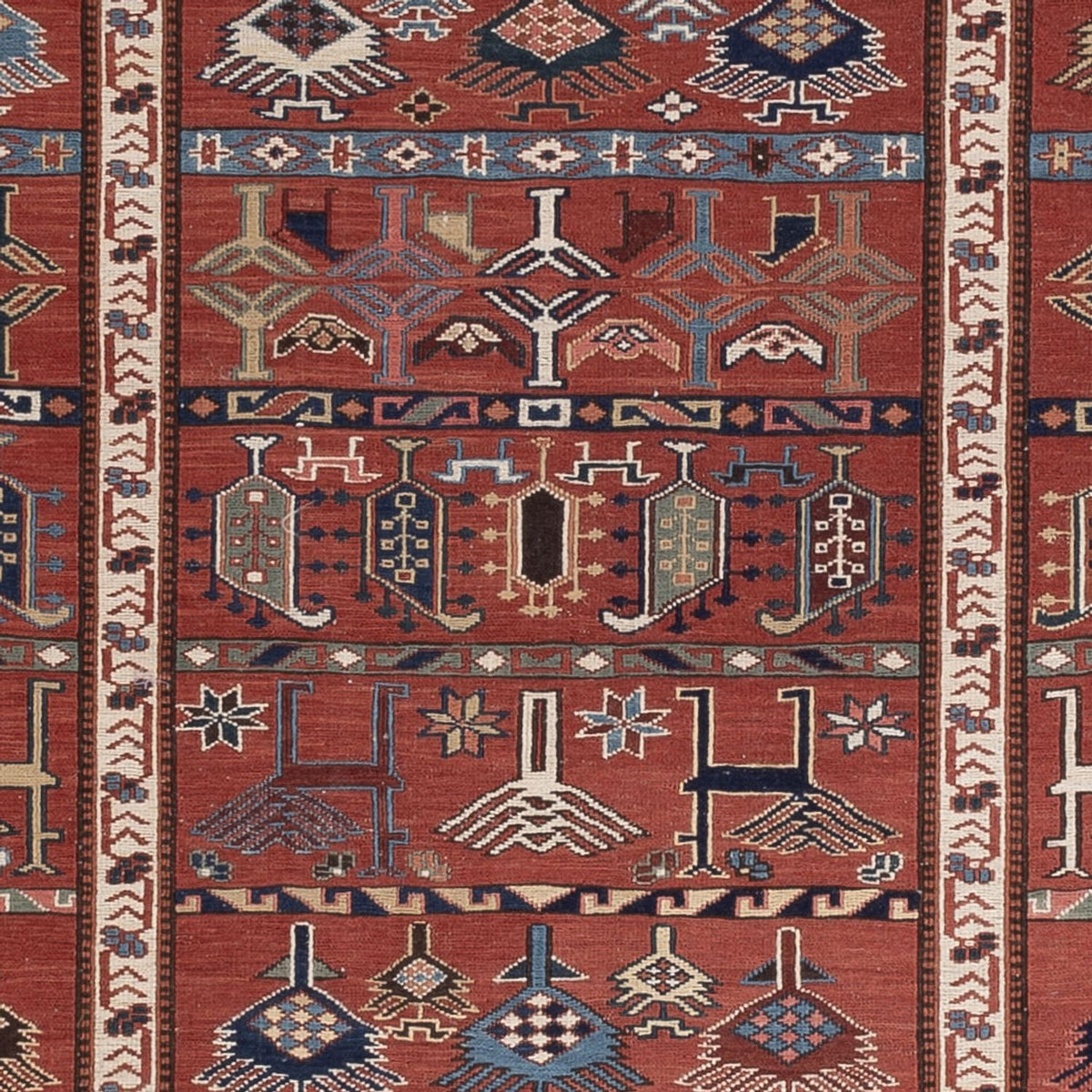 Kelim Rug - Oriental - Soumak square  - 205 x 192 cm - rust