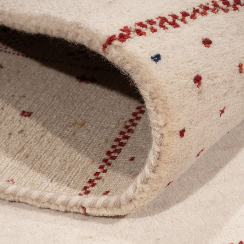 Gabbeh Rug - Loribaft Indus - 190 x 148 cm - white