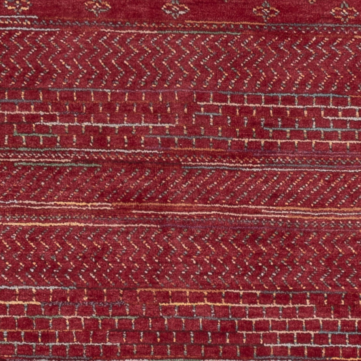 Gabbeh Rug - Loribaft Indus - 192 x 122 cm - red