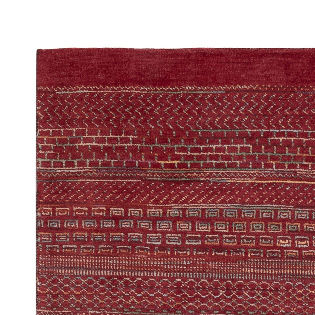 Gabbeh Rug - Loribaft Indus - 192 x 122 cm - red