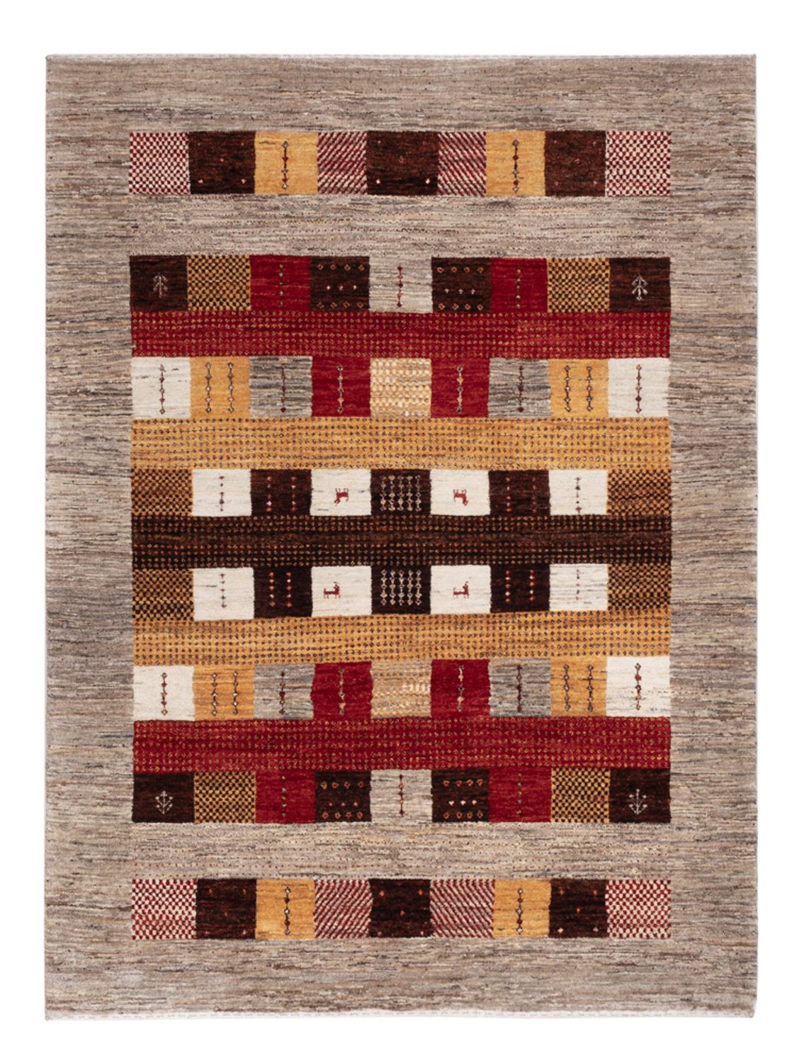 Gabbeh Rug - Loribaft Indus - 193 x 145 cm - multicolored