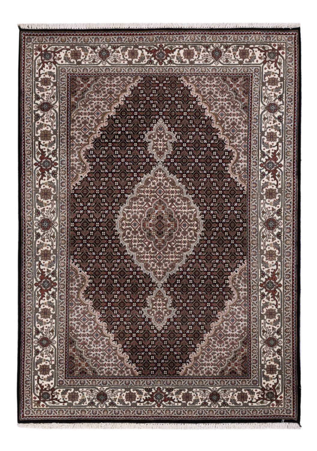Oriental Rug - Tabriz - 196 x 141 cm - dark grey