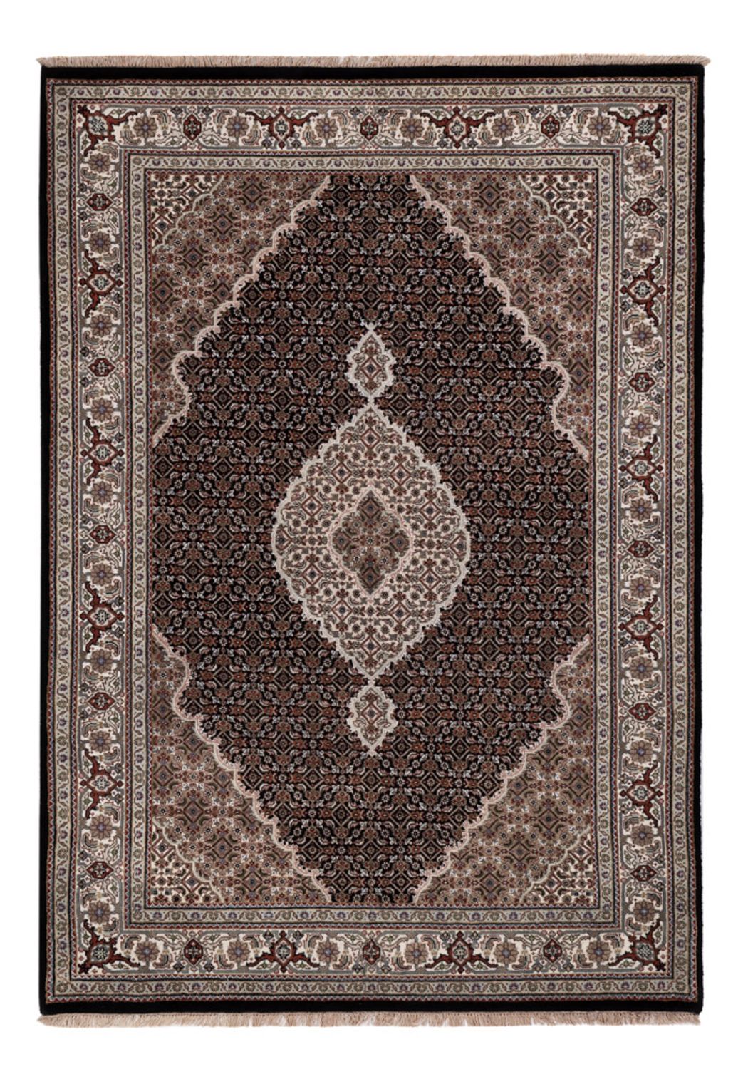 Oriental Rug - Tabriz - 204 x 142 cm - dark grey