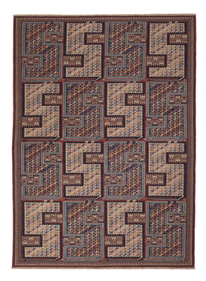 Kelim Rug - Oriental - Soumak - 216 x 152 cm - dark beige