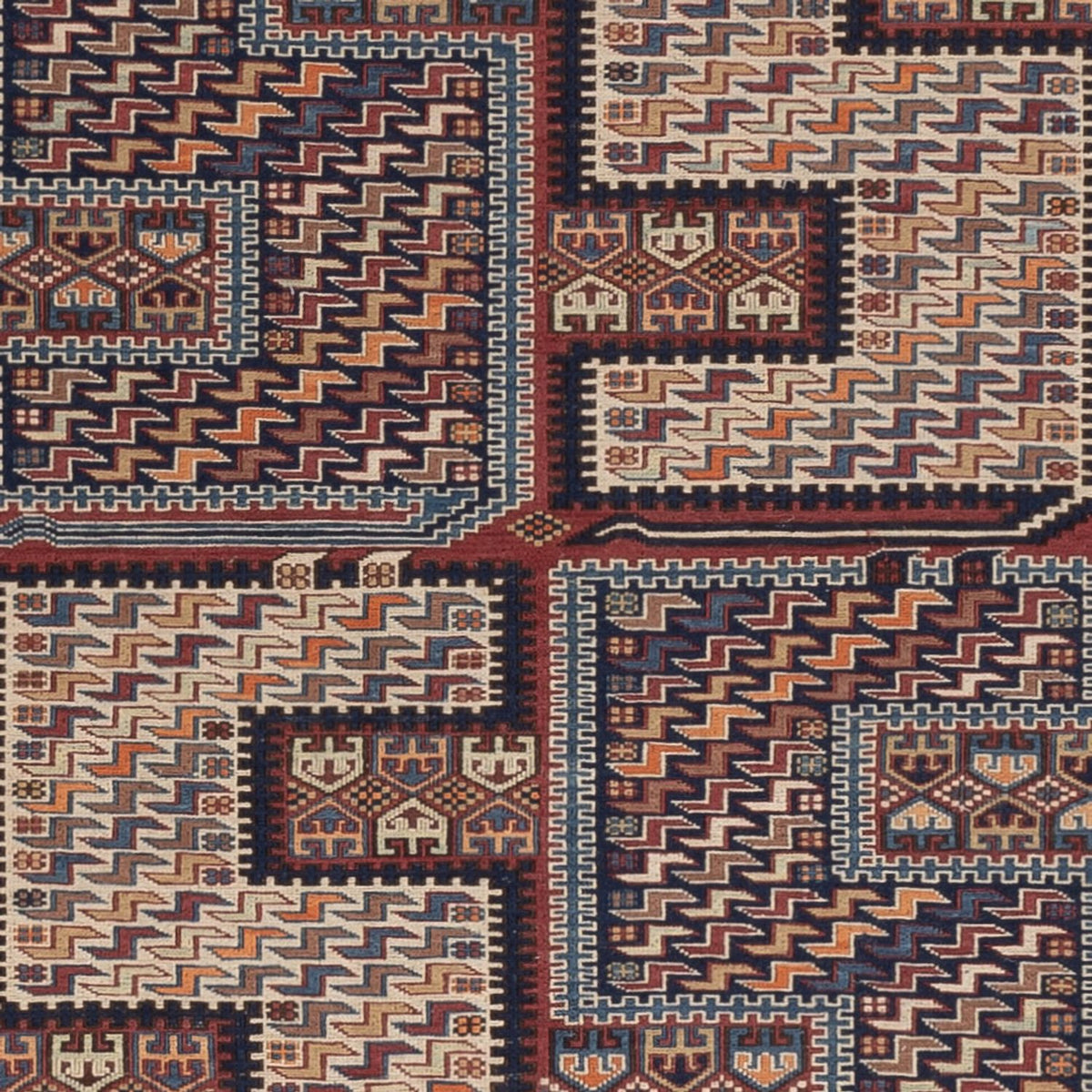 Kelim Rug - Oriental - Soumak - 216 x 152 cm - dark beige