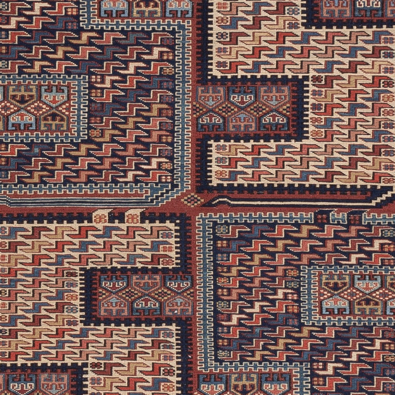 Kelim Rug - Oriental - Soumak - 207 x 165 cm - dark beige