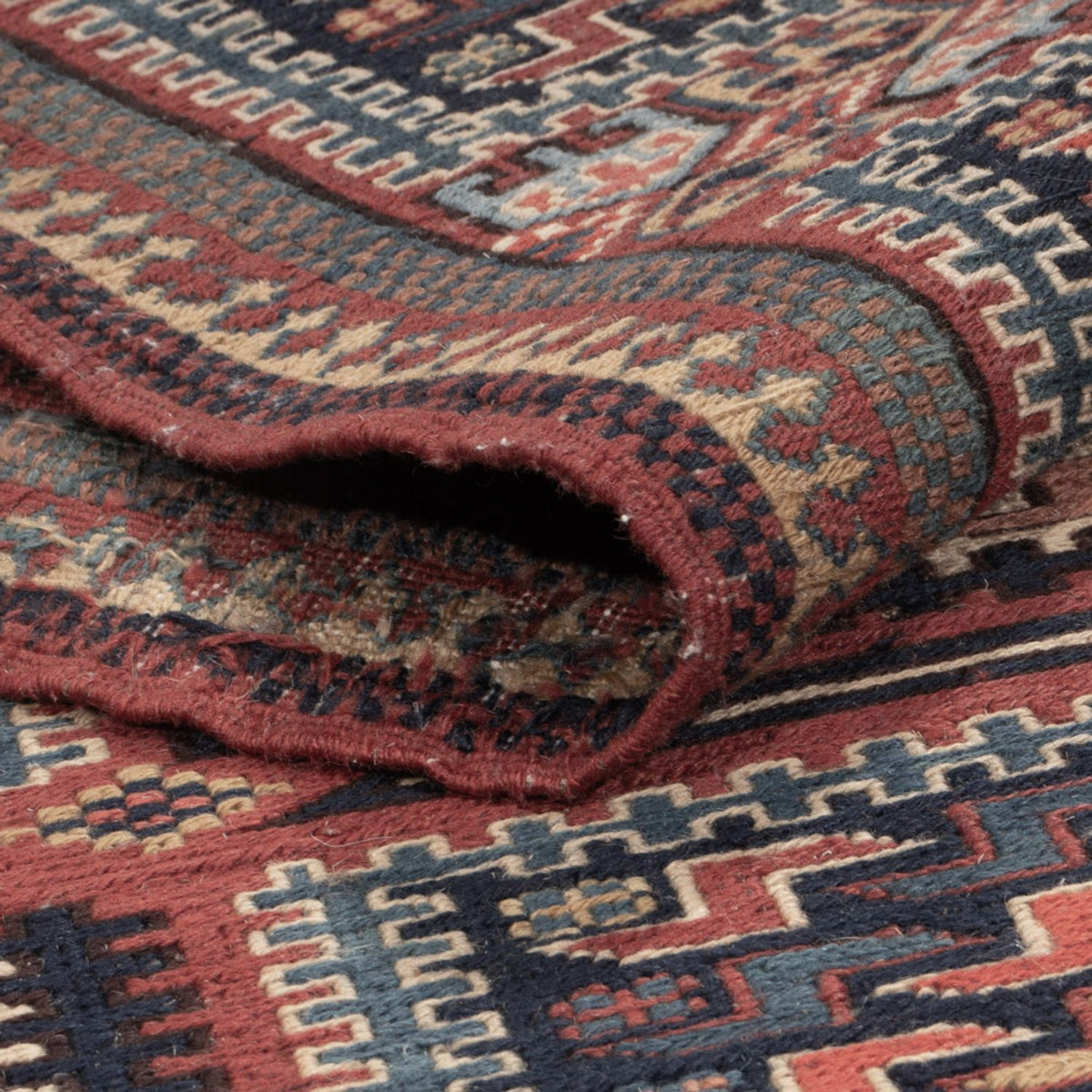 Kelim Rug - Oriental - Soumak - 207 x 165 cm - dark beige