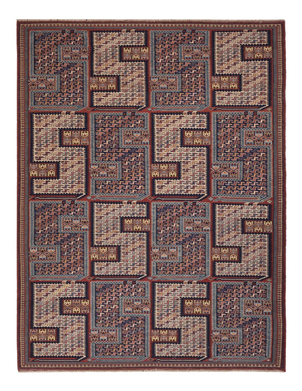 Kelim Rug - Oriental - Soumak - 205 x 166 cm - dark beige