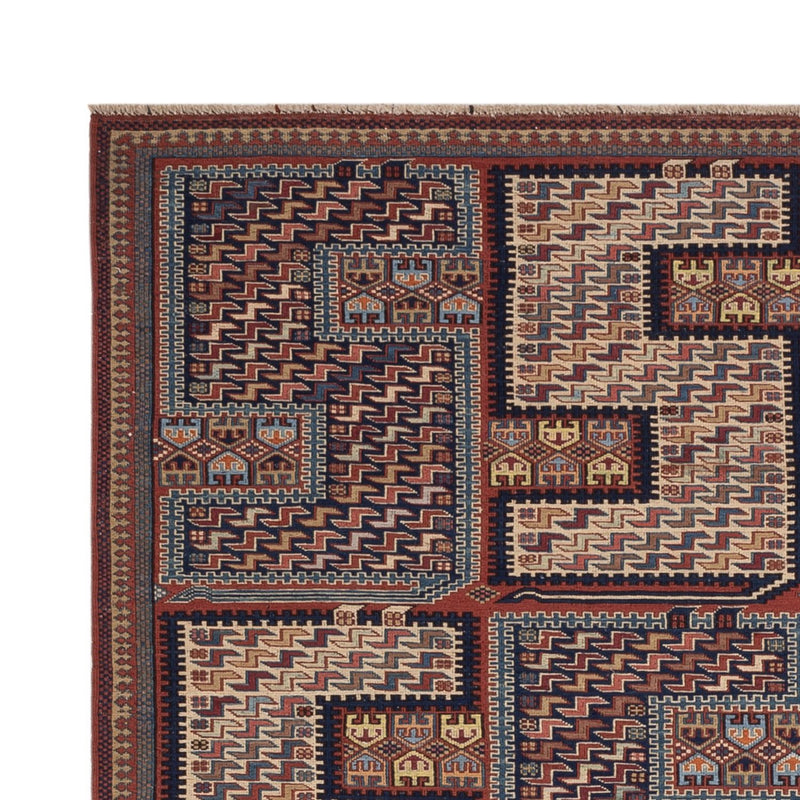 Kelim Rug - Oriental - Soumak - 205 x 166 cm - dark beige