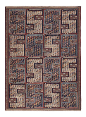 Kelim Rug - Oriental - Soumak - 214 x 155 cm - dark beige