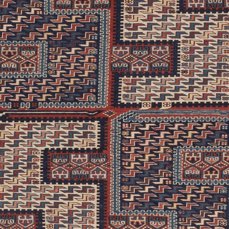 Kelim Rug - Oriental - Soumak - 208 x 165 cm - dark beige