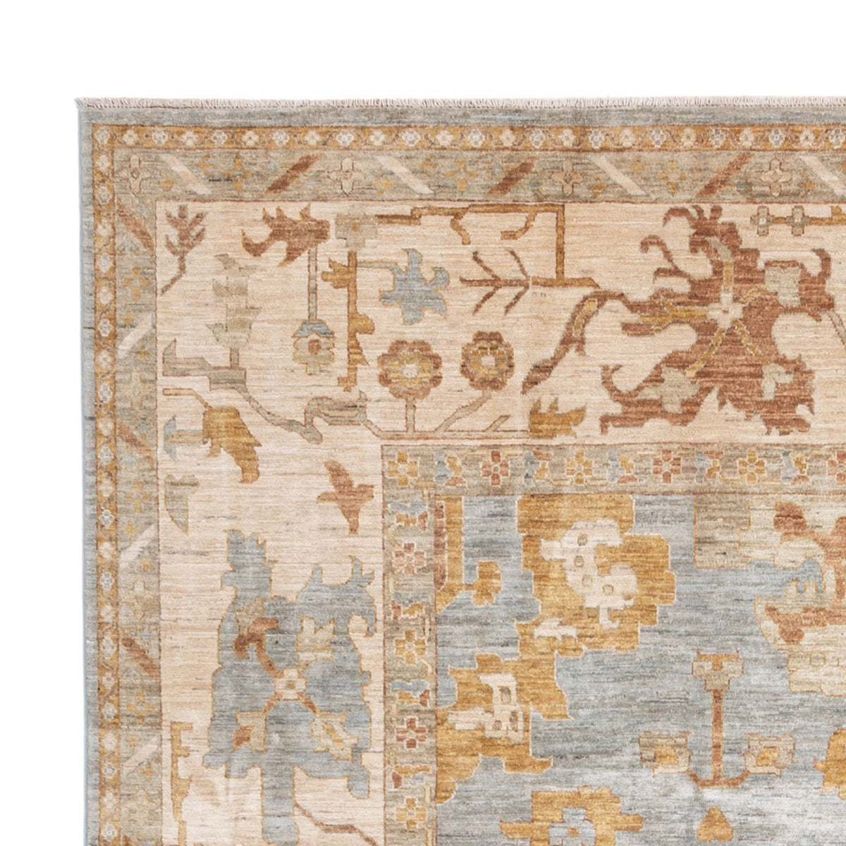 Ziegler Rug - Usak - 348 x 246 cm - light blue