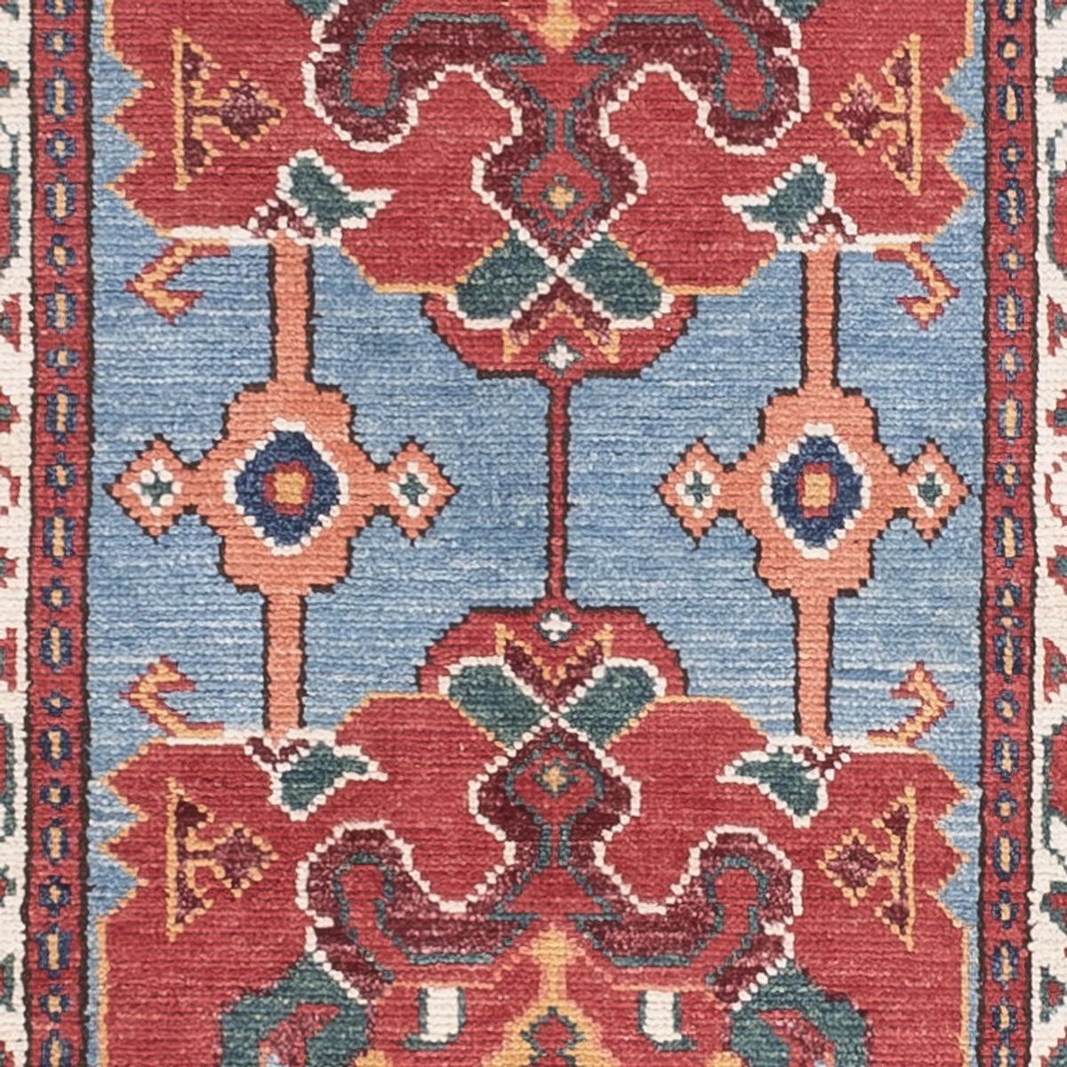 Runner Ziegler Rug - Kazak - 287 x 75 cm - blue