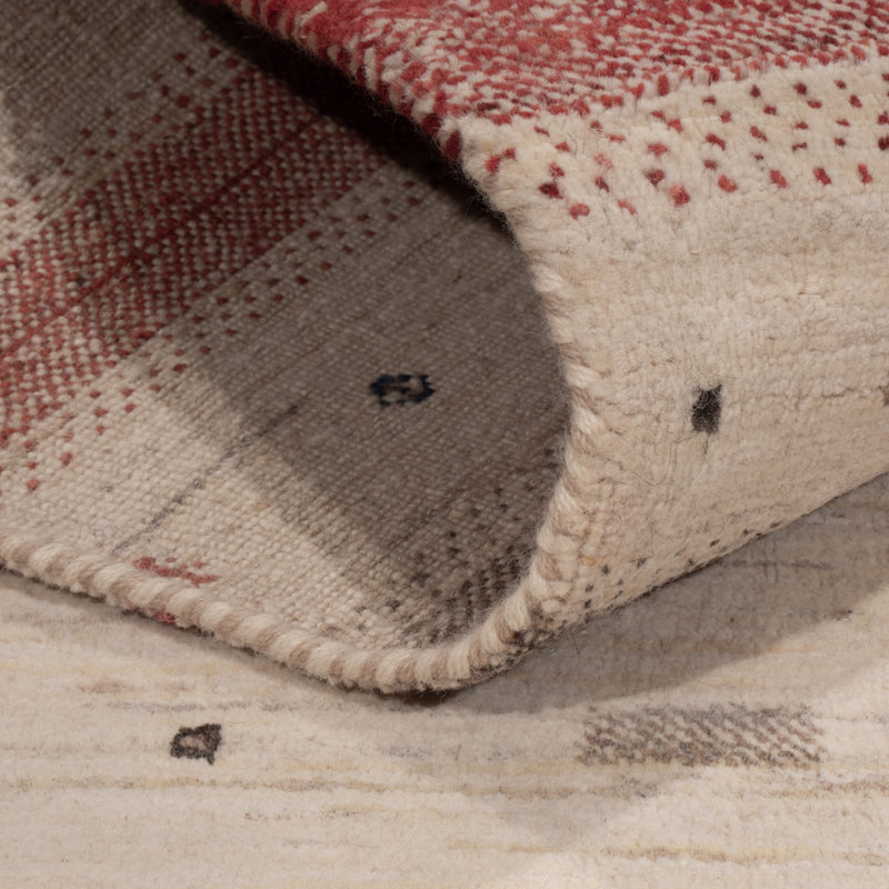Gabbeh Rug - Loribaft Indus - 242 x 176 cm - light beige