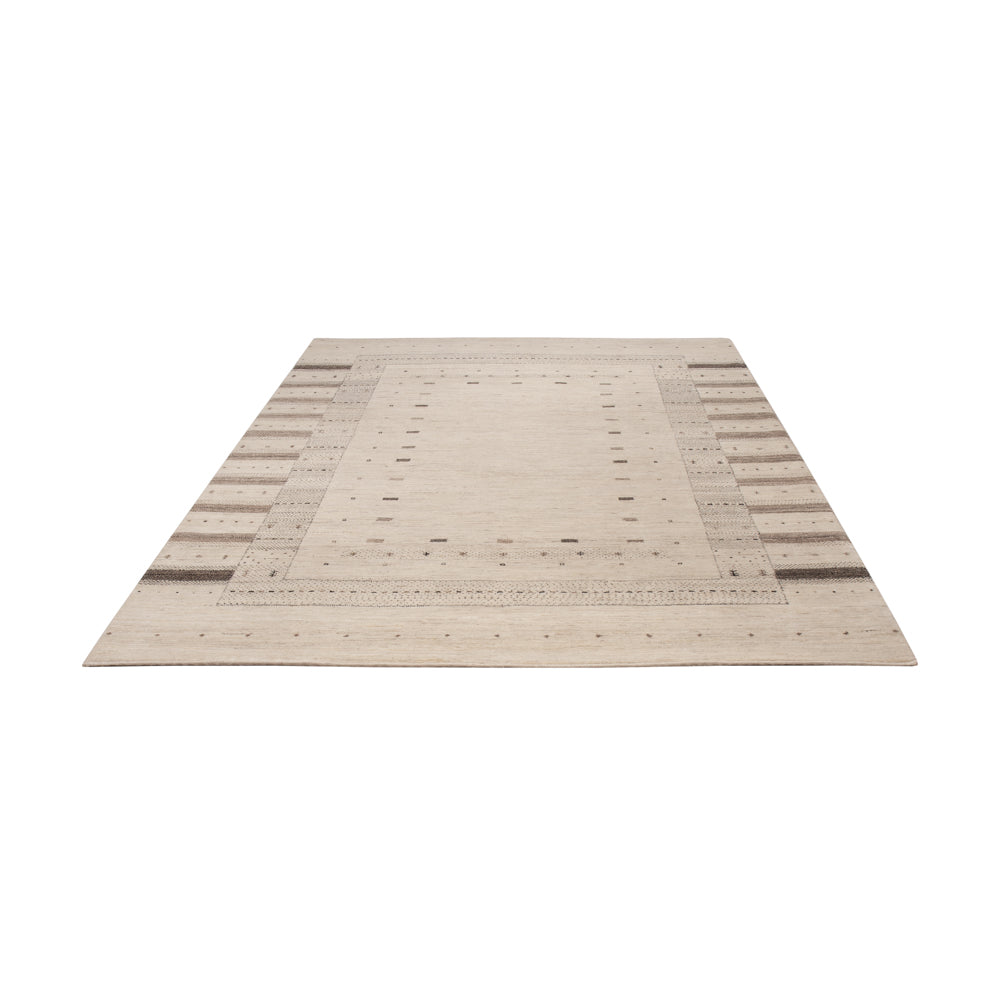 Gabbeh Rug - Loribaft Indus - 246 x 176 cm - light beige