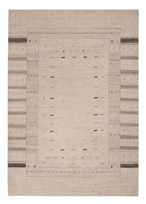 Gabbeh Rug - Loribaft Indus - 245 x 174 cm - light beige
