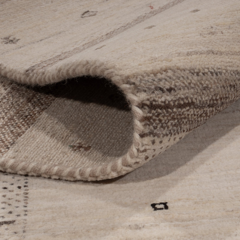 Gabbeh Rug - Loribaft Indus - 245 x 174 cm - light beige