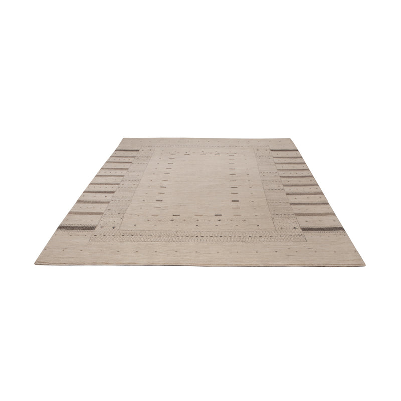 Gabbeh Rug - Loribaft Indus - 245 x 174 cm - light beige