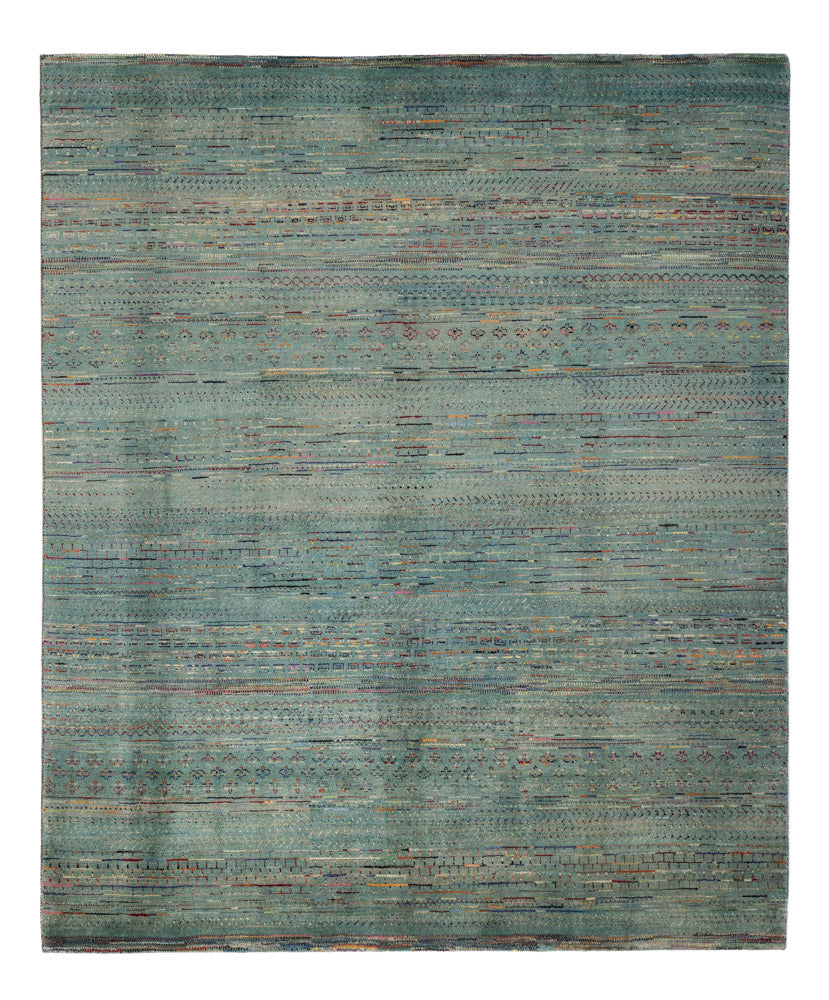 Designer Rug - 240 x 201 cm - petrol blue