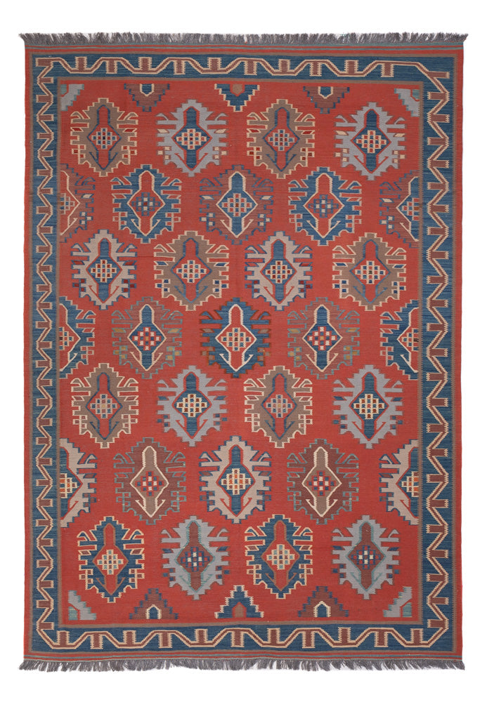 Kelim Rug - Oriental - Royal - 253 x 177 cm - red