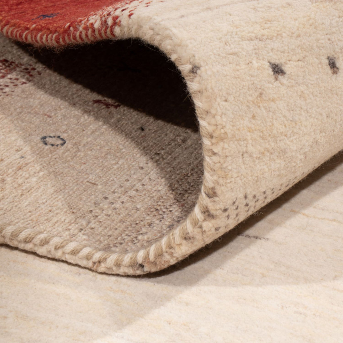 Gabbeh Rug - Loribaft Indus - 292 x 185 cm - beige