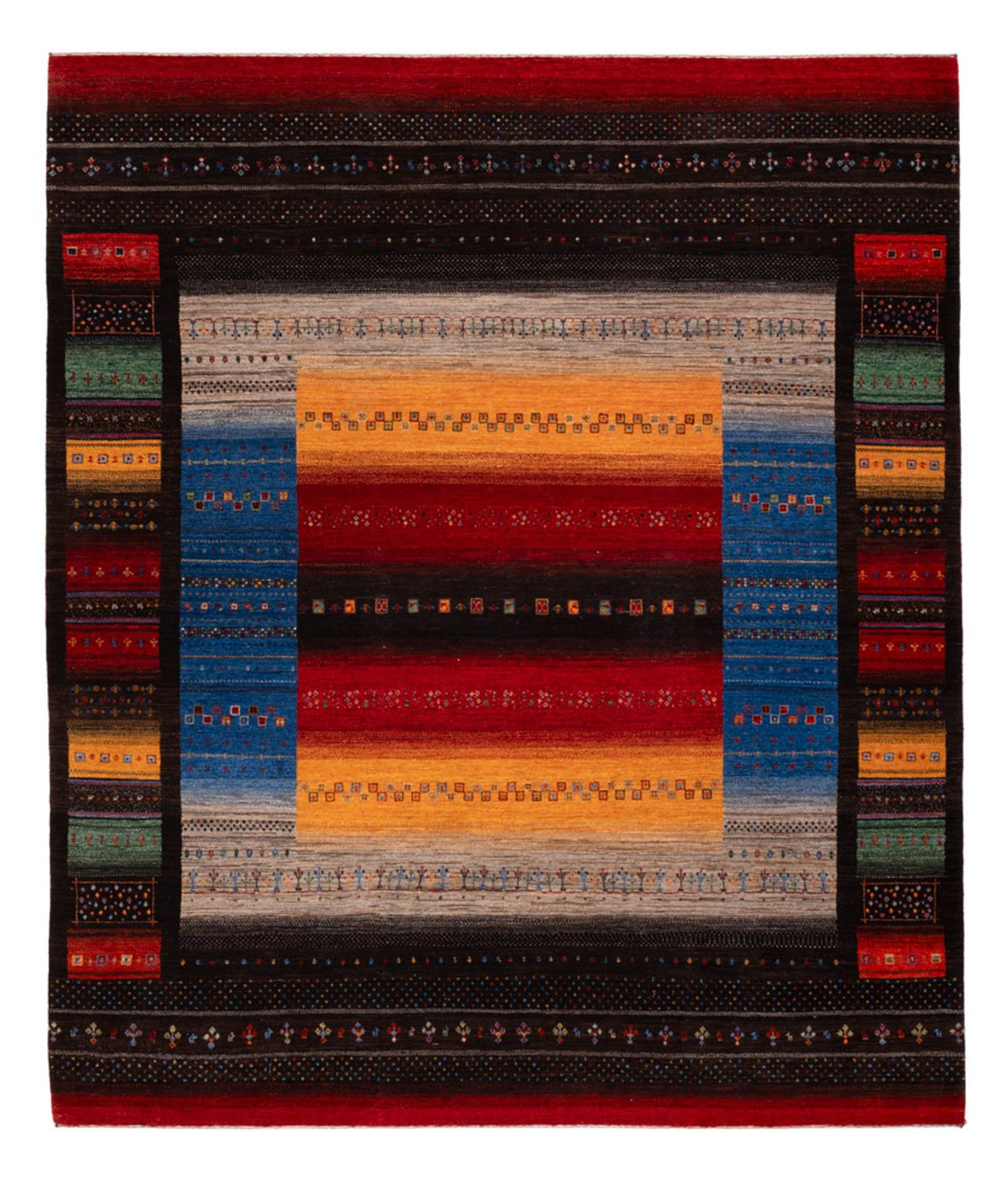 Gabbeh Rug - Loribaft Indus - 304 x 257 cm - multicolored
