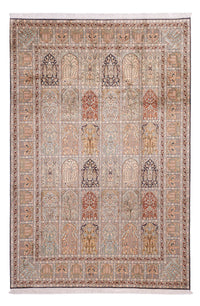 Silk Rug - Kashmir Silk - 315 x 214 cm - light beige