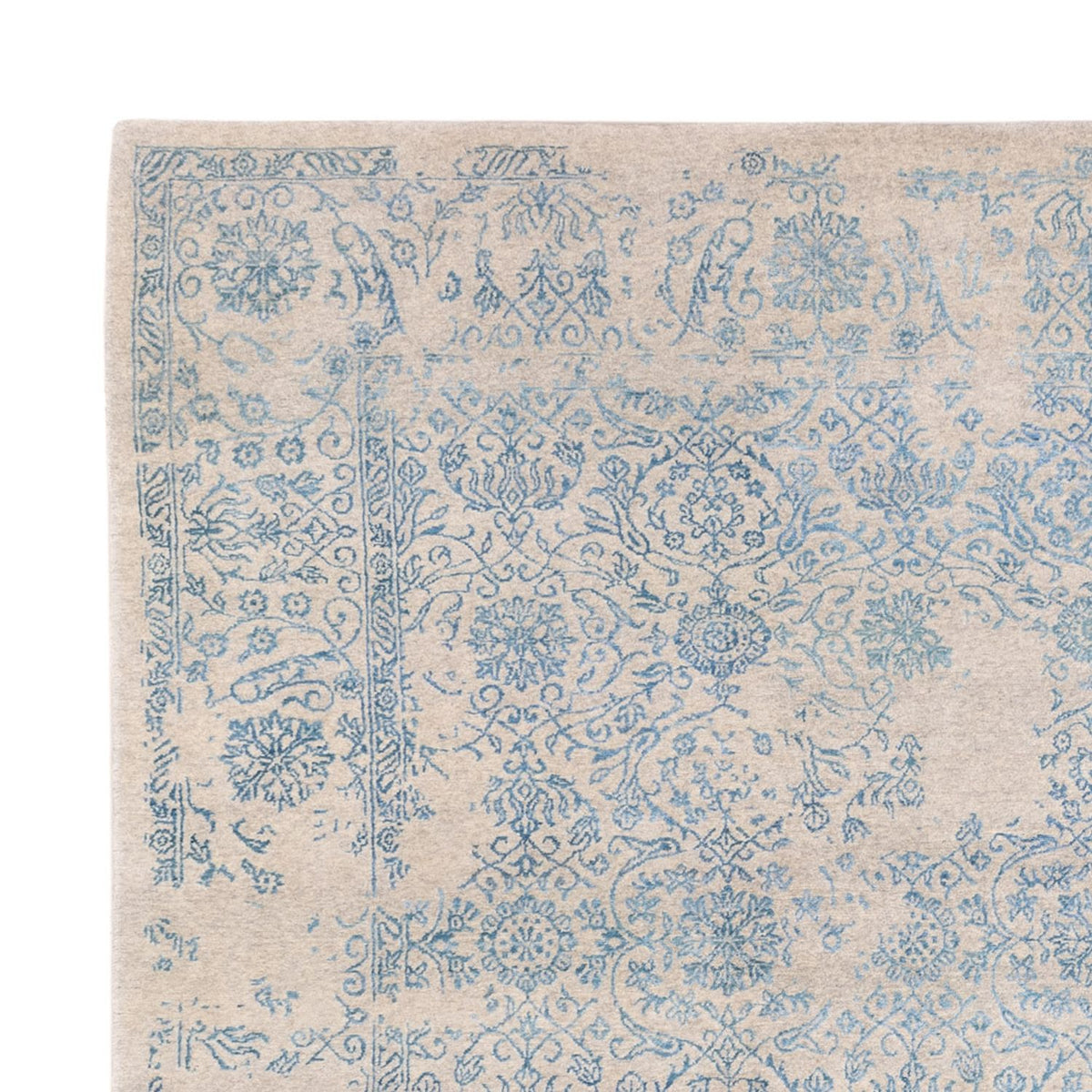 Designer Rug - 289 x 241 cm - light blue