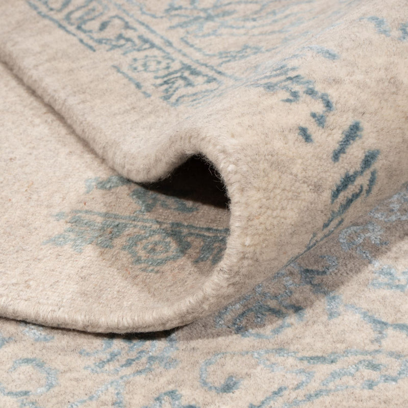 Designer Rug - 289 x 241 cm - light blue