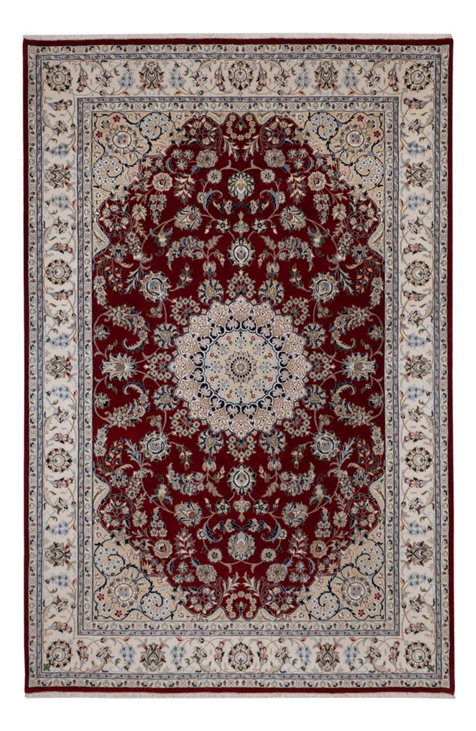 Oriental Rug - Nain - Indus - 303 x 200 cm - dark red