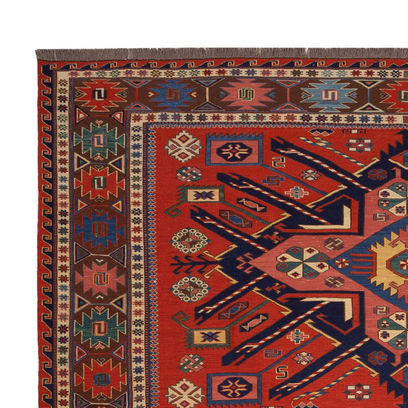 Kelim Rug - Oriental - Soumak - 282 x 198 cm - red