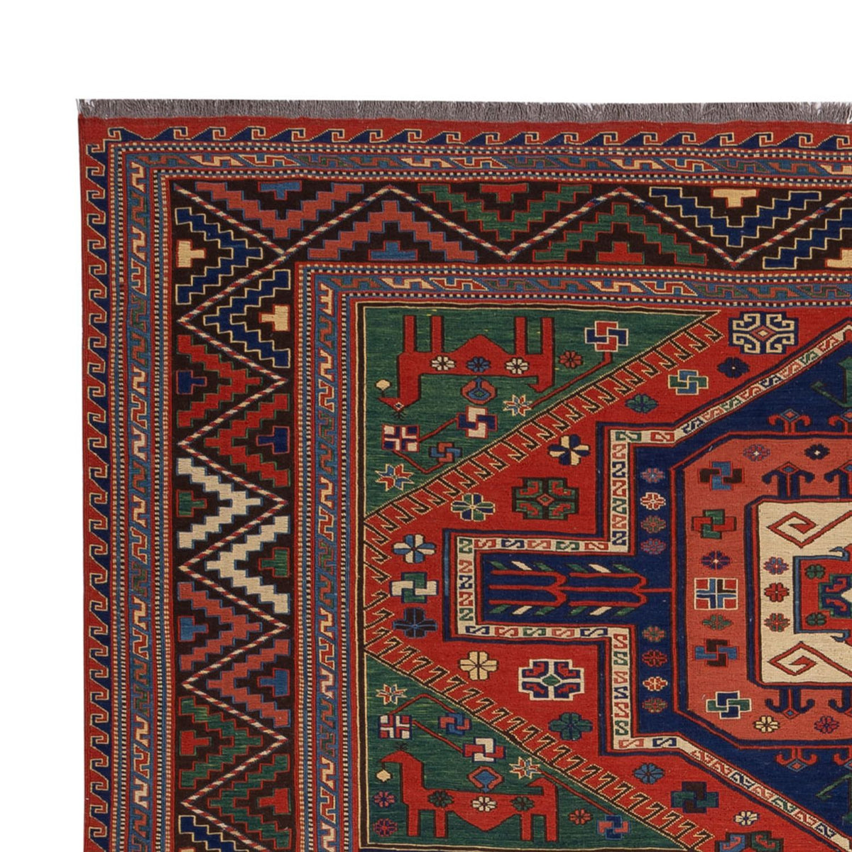 Kelim Rug - Oriental - Soumak - 276 x 205 cm - red