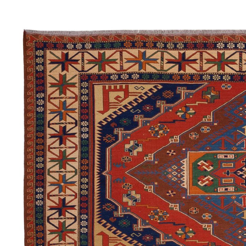 Kelim Rug - Oriental - Soumak - 294 x 204 cm - red