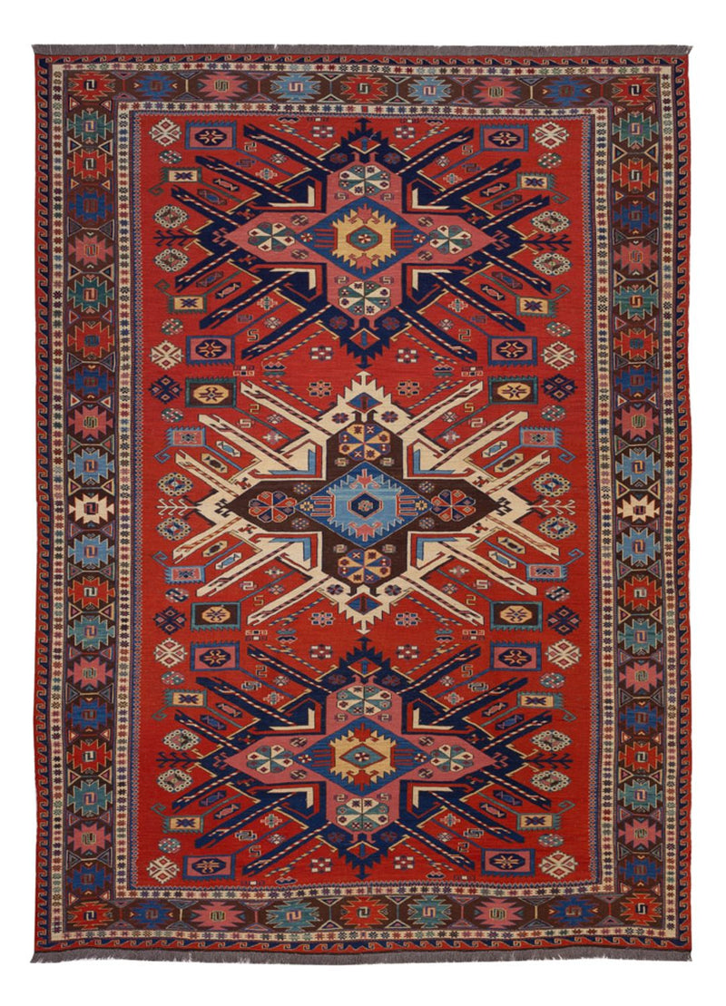 Kelim Rug - Oriental - Soumak - 292 x 218 cm - red