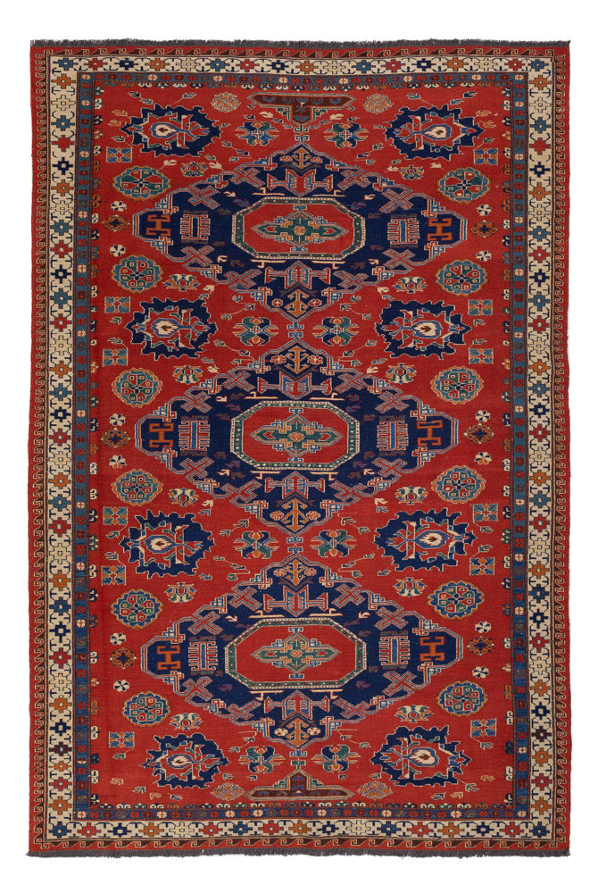 Kelim Rug - Oriental - Soumak - 263 x 178 cm - red
