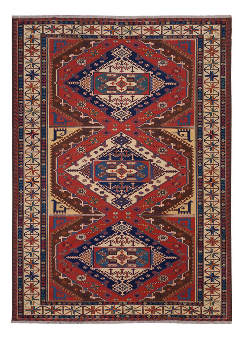 Kelim Rug - Oriental - Soumak - 282 x 204 cm - red