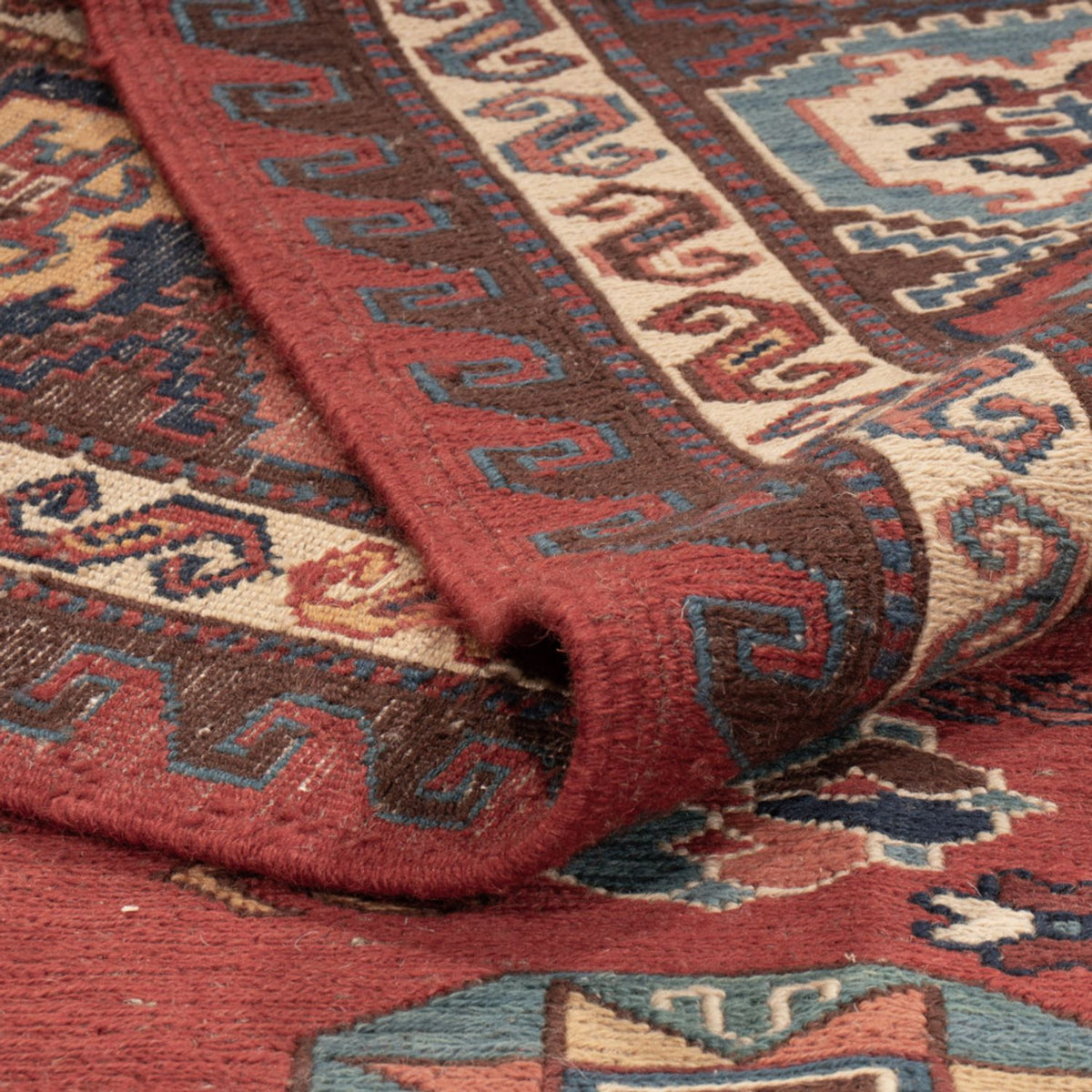 Kelim Rug - Oriental - Soumak - 329 x 256 cm - red