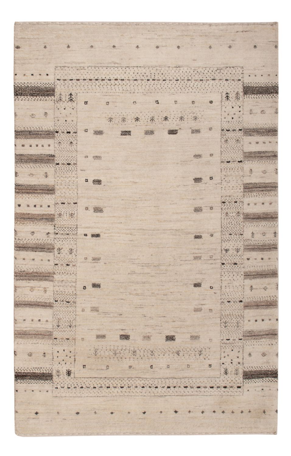Gabbeh Rug - Loribaft Indus - 152 x 105 cm - cream