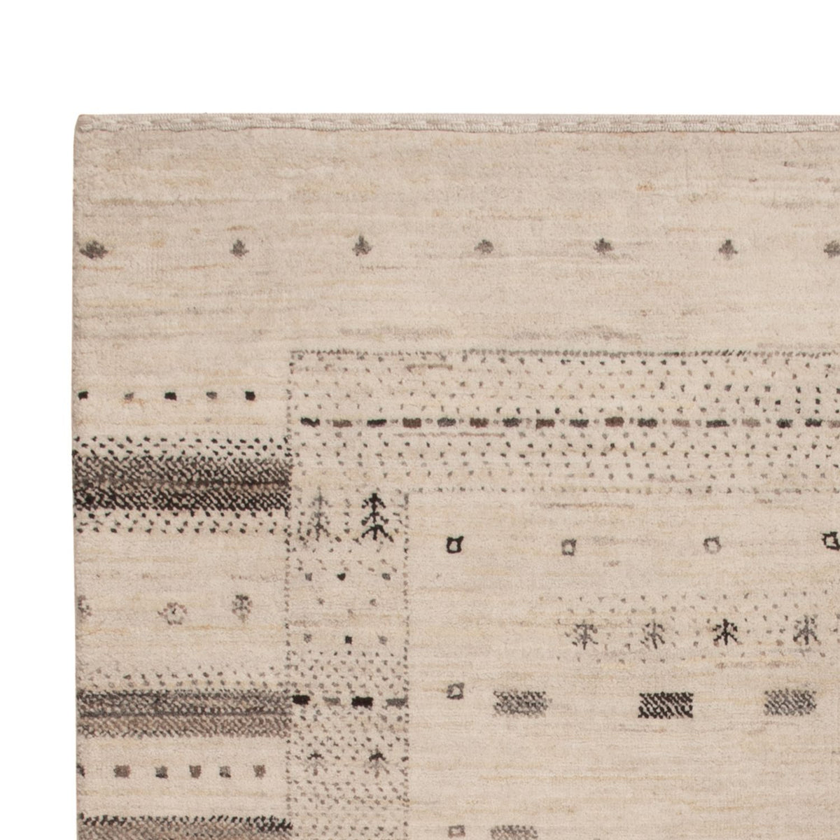 Gabbeh Rug - Loribaft Indus - 152 x 105 cm - cream