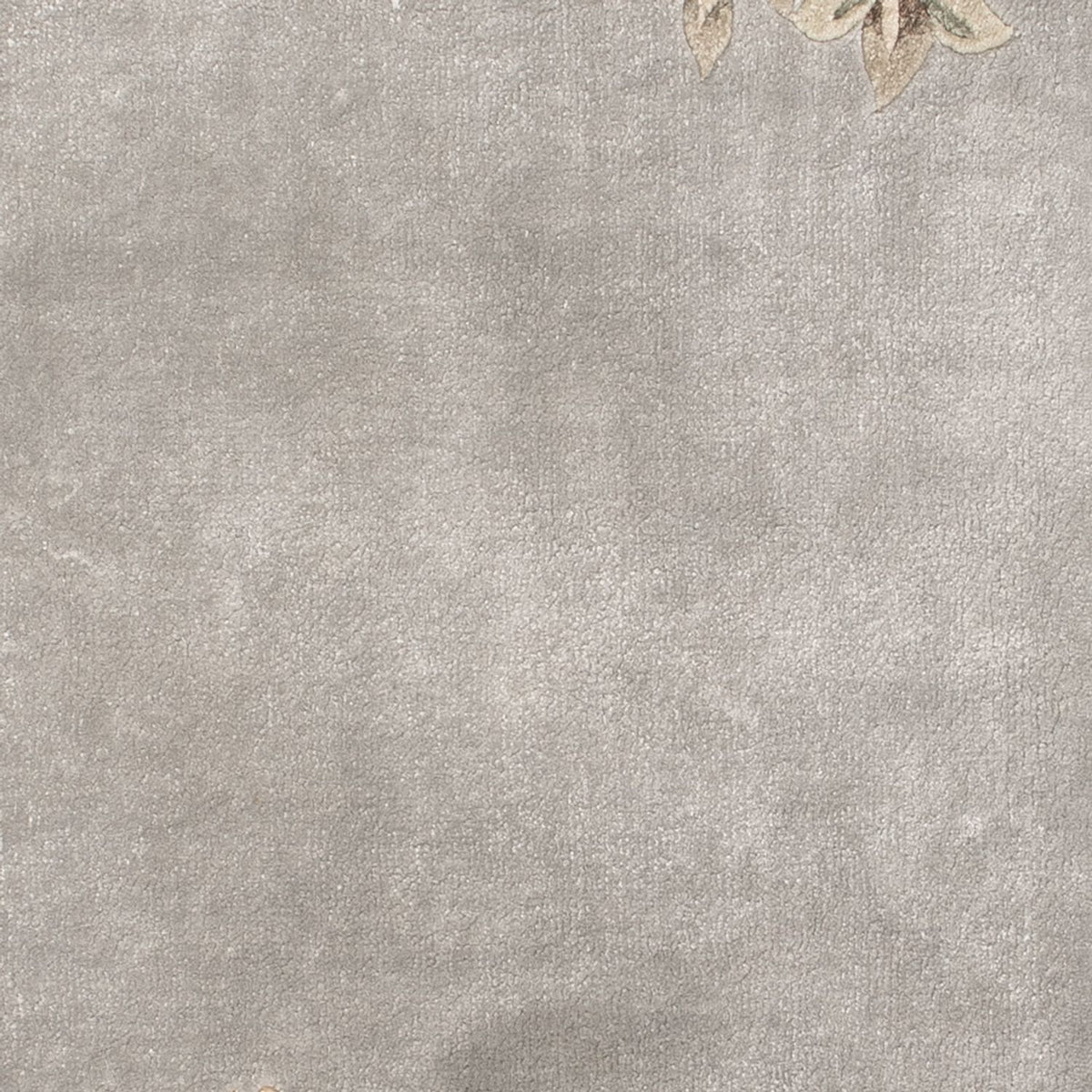 Silk Rug - Chinese Silk - 124 x 60 cm - silver